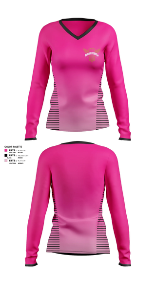 Womens Long Sleeve Vneck Shirt, Midwest elite, Women's Basketball, Teamtime, Team time, sublimation, custom sports apparel, team uniforms, spirit wear, spiritwear, sports uniforms, custom shirts, team store, custom team store, fundraiser sports, apparel fundraiser