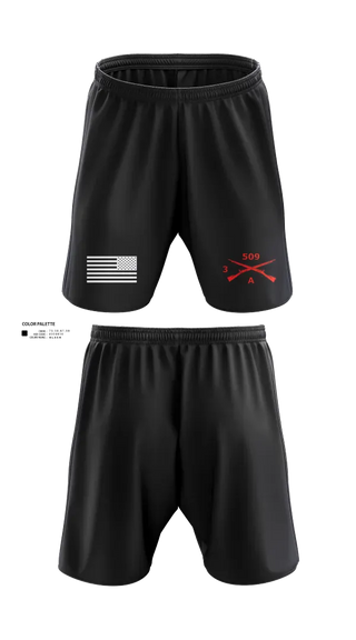 Athletic Shorts With Pockets, 3-509th Parachute Infantry BN Able Nation, , Teamtime, Team time, sublimation, custom sports apparel, team uniforms, spirit wear, spiritwear, sports uniforms, custom shirts, team store, custom team store, fundraiser sports, apparel fundraiser