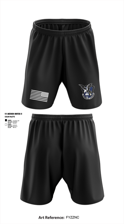 2nd Flt Platoon, B/101 Avn Regt, 101st ABN DIV 10364958 Athletic Shorts With Pockets - 4