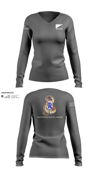 Womens Long Sleeve Vneck Shirt, 3rd Cavalry regiment, , Teamtime, Team time, sublimation, custom sports apparel, team uniforms, spirit wear, spiritwear, sports uniforms, custom shirts, team store, custom team store, fundraiser sports, apparel fundraiser