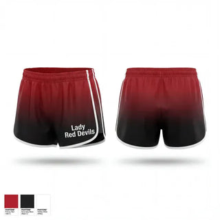 Womens Shorts, Lady Red Devils, Softball, Teamtime, Team time, sublimation, custom sports apparel, team uniforms, spirit wear, spiritwear, sports uniforms, custom shirts, team store, custom team store, fundraiser sports, apparel fundraiser