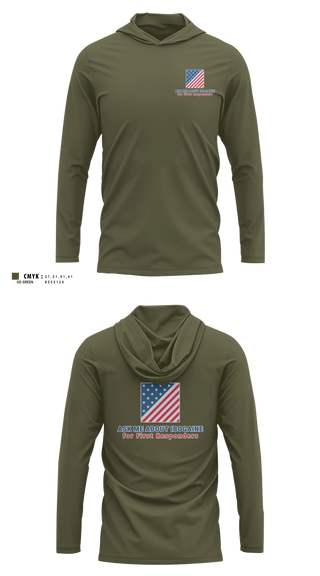 Long Sleeve Performance Shirt with hood, 343, Police, Teamtime, Team time, sublimation, custom sports apparel, team uniforms, spirit wear, spiritwear, sports uniforms, custom shirts, team store, custom team store, fundraiser sports, apparel fundraiser