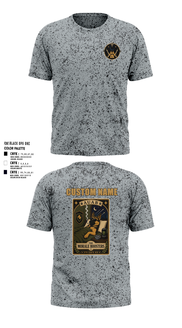 Short Sleeve Performance Shirt, 633 SFS K9, Air Force, Teamtime, Team time, sublimation, custom sports apparel, team uniforms, spirit wear, spiritwear, sports uniforms, custom shirts, team store, custom team store, fundraiser sports, apparel fundraiser
