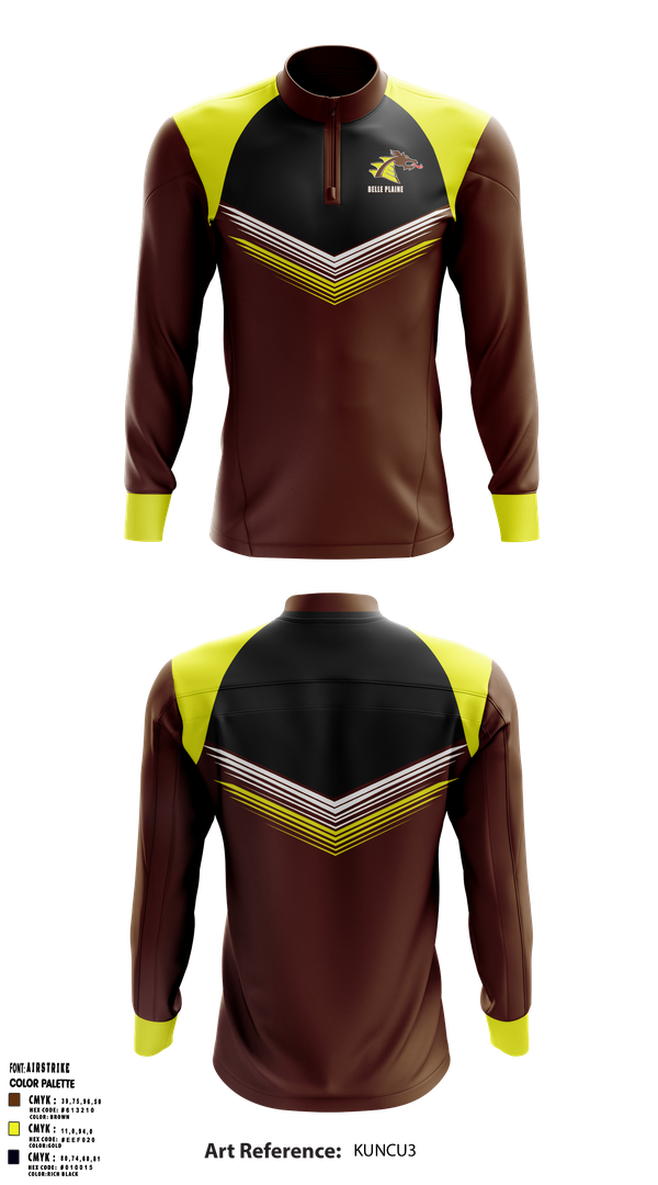 Quarter Zip Jacket, Belle Plaine High School, Spirit Store, Teamtime, Team time, sublimation, custom sports apparel, team uniforms, spirit wear, spiritwear, sports uniforms, custom shirts, team store, custom team store, fundraiser sports, apparel fundraiser