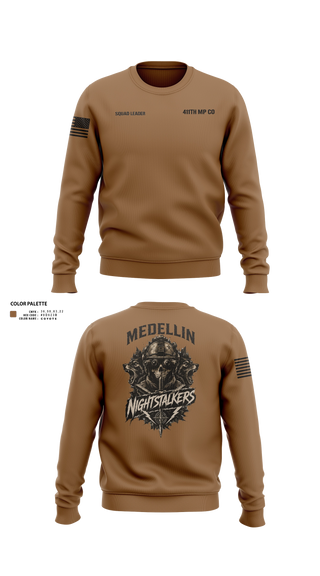 Crew Neck Sweatshirt, 411TH MP CO, Army, Teamtime, Team time, sublimation, custom sports apparel, team uniforms, spirit wear, spiritwear, sports uniforms, custom shirts, team store, custom team store, fundraiser sports, apparel fundraiser
