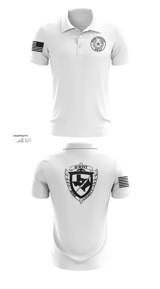 Short Sleeve Performance Polo, Wise County SWAT, Police, Teamtime, Team time, sublimation, custom sports apparel, team uniforms, spirit wear, spiritwear, sports uniforms, custom shirts, team store, custom team store, fundraiser sports, apparel fundraiser