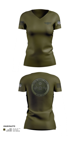 Womens Short Sleeve Vneck Shirt, Drone Unit, Police, Teamtime, Team time, sublimation, custom sports apparel, team uniforms, spirit wear, spiritwear, sports uniforms, custom shirts, team store, custom team store, fundraiser sports, apparel fundraiser