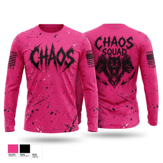 Long Sleeve Performance Shirt, Chaos squad, E-Sports, Teamtime, Team time, sublimation, custom sports apparel, team uniforms, spirit wear, spiritwear, sports uniforms, custom shirts, team store, custom team store, fundraiser sports, apparel fundraiser