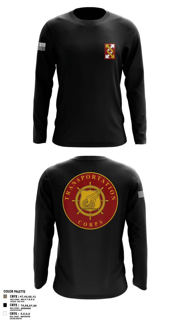 Long Sleeve Performance Polo, 993rd Transportation Company, Army, Teamtime, Team time, sublimation, custom sports apparel, team uniforms, spirit wear, spiritwear, sports uniforms, custom shirts, team store, custom team store, fundraiser sports, apparel fundraiser