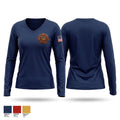 Yantis Volunteer Fire Department Women's Long Sleeve V-neck Shirt - 1