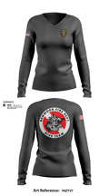 Benwood Fire/dive 50845064 Women's Long Sleeve V-neck Shirt - 25
