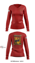 USS JEFFERSON CITY 86989980 Women's Long Sleeve V-neck Shirt - 3