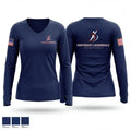 Northeast Lauderdale Trojans NJROTC 29464918 Women's Long Sleeve V-neck Shirt - 1
