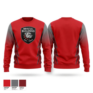 Crew Neck Sweatshirt, Bristol Bulldogs Youth Football and Cheer, , Teamtime, Team time, sublimation, custom sports apparel, team uniforms, spirit wear, spiritwear, sports uniforms, custom shirts, team store, custom team store, fundraiser sports, apparel fundraiser