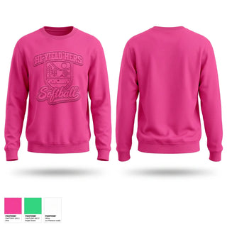 Crew Neck Sweatshirt, Hi’Yield’Hers 10u, Softball, Teamtime, Team time, sublimation, custom sports apparel, team uniforms, spirit wear, spiritwear, sports uniforms, custom shirts, team store, custom team store, fundraiser sports, apparel fundraiser