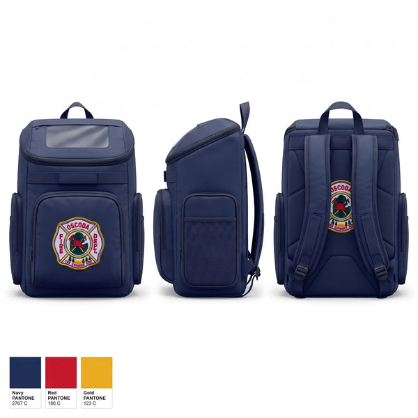 Gear Bag, Oscoda Fire Dept, Fire Department, Teamtime, Team time, sublimation, custom sports apparel, team uniforms, spirit wear, spiritwear, sports uniforms, custom shirts, team store, custom team store, fundraiser sports, apparel fundraiser