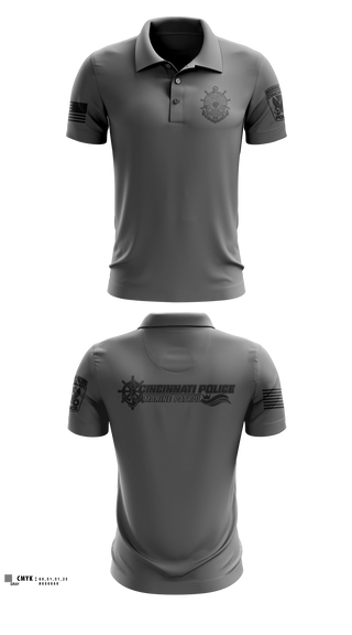 Short Sleeve Performance Polo, Cincinnati PD Marine Patrol, Police, Teamtime, Team time, sublimation, custom sports apparel, team uniforms, spirit wear, spiritwear, sports uniforms, custom shirts, team store, custom team store, fundraiser sports, apparel fundraiser