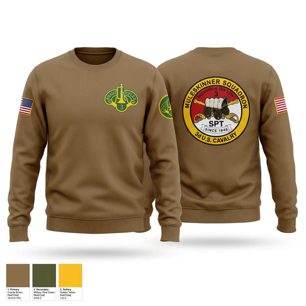 Crew Neck Sweatshirt, 3rd Cavalry Regiment, Army, Teamtime, Team time, sublimation, custom sports apparel, team uniforms, spirit wear, spiritwear, sports uniforms, custom shirts, team store, custom team store, fundraiser sports, apparel fundraiser