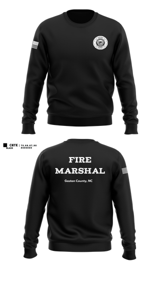 Crew Neck Sweatshirt, Gaston County Emergency Management and Fire Services, Fire Department, Teamtime, Team time, sublimation, custom sports apparel, team uniforms, spirit wear, spiritwear, sports uniforms, custom shirts, team store, custom team store, fundraiser sports, apparel fundraiser