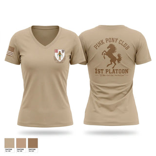 Womens Short Sleeve Vneck Shirt, 1/182 1st Platoon, National Guard, Teamtime, Team time, sublimation, custom sports apparel, team uniforms, spirit wear, spiritwear, sports uniforms, custom shirts, team store, custom team store, fundraiser sports, apparel fundraiser