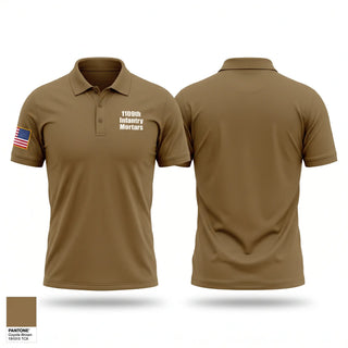 Short Sleeve Performance Polo, 1/109th Infantry Mortars, National Guard, Teamtime, Team time, sublimation, custom sports apparel, team uniforms, spirit wear, spiritwear, sports uniforms, custom shirts, team store, custom team store, fundraiser sports, apparel fundraiser