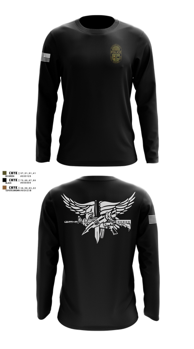 DAUPHIN COUNTY CRT 14886529 Long Sleeve Performance Shirt 100