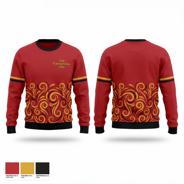 Crew Neck Sweatshirt, True Transformation Elite, Men's Basketball, Teamtime, Team time, sublimation, custom sports apparel, team uniforms, spirit wear, spiritwear, sports uniforms, custom shirts, team store, custom team store, fundraiser sports, apparel fundraiser