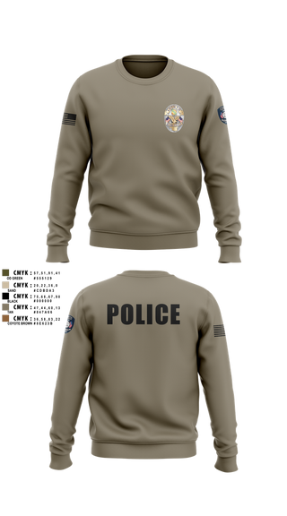 Crew Neck Sweatshirt, Miami Police Department, , Teamtime, Team time, sublimation, custom sports apparel, team uniforms, spirit wear, spiritwear, sports uniforms, custom shirts, team store, custom team store, fundraiser sports, apparel fundraiser