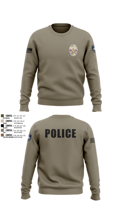 Miami Police Department 44557573 Crew Neck Sweatshirt - 6