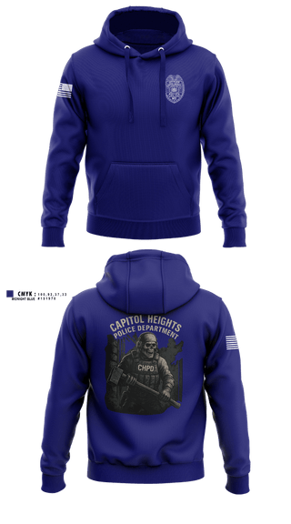 Hoodie, Capitol Heights Police Dept., Police, Teamtime, Team time, sublimation, custom sports apparel, team uniforms, spirit wear, spiritwear, sports uniforms, custom shirts, team store, custom team store, fundraiser sports, apparel fundraiser