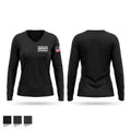 Henderson County Sheriff Department Women's Long Sleeve V-neck Shirt - 1