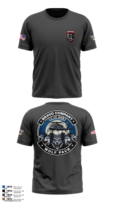 2-10 AHB Knighthawks 14380811 Short Sleeve Performance Shirt - 63