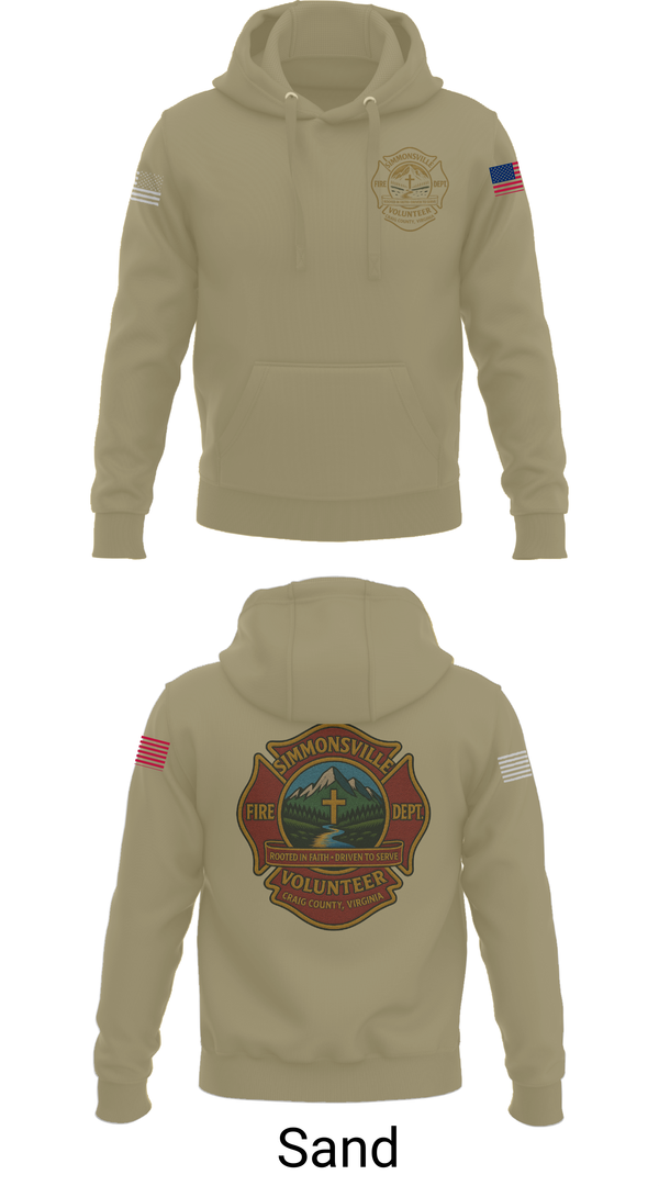 Hoodie, Simmonsville VFD, , Teamtime, Team time, sublimation, custom sports apparel, team uniforms, spirit wear, spiritwear, sports uniforms, custom shirts, team store, custom team store, fundraiser sports, apparel fundraiser