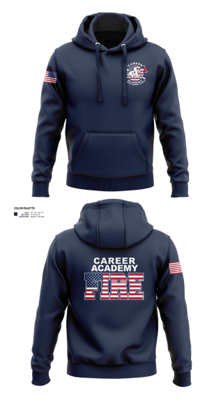 Hoodie, FWCS Career Academy, Fire Department, Teamtime, Team time, sublimation, custom sports apparel, team uniforms, spirit wear, spiritwear, sports uniforms, custom shirts, team store, custom team store, fundraiser sports, apparel fundraiser