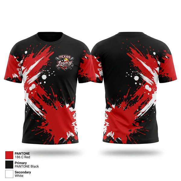 Short Sleeve Performance Shirt, Texas legacy, Softball, Teamtime, Team time, sublimation, custom sports apparel, team uniforms, spirit wear, spiritwear, sports uniforms, custom shirts, team store, custom team store, fundraiser sports, apparel fundraiser