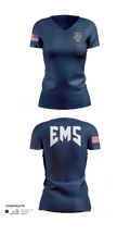Greene County EMS 5907583 Women's Short Sleeve V-neck Shirt - 21