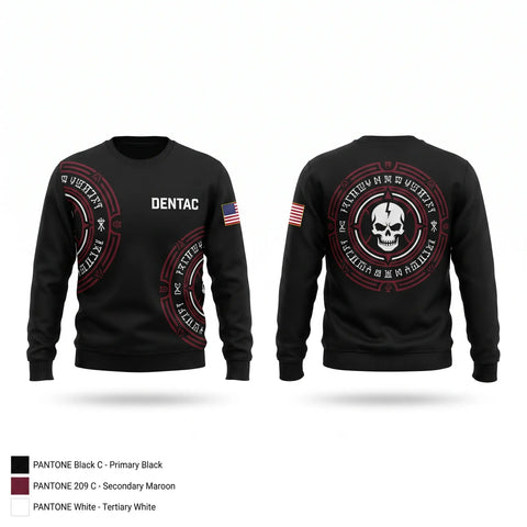 Crew Neck Sweatshirt, Dentac, Army, Teamtime, Team time, sublimation, custom sports apparel, team uniforms, spirit wear, spiritwear, sports uniforms, custom shirts, team store, custom team store, fundraiser sports, apparel fundraiser