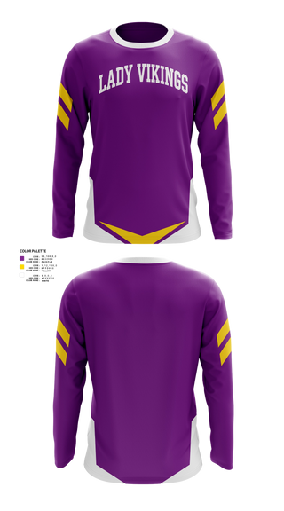 Long Sleeve Performance Shirt, Lady Vikings, Softball, Teamtime, Team time, sublimation, custom sports apparel, team uniforms, spirit wear, spiritwear, sports uniforms, custom shirts, team store, custom team store, fundraiser sports, apparel fundraiser