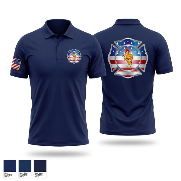 Short Sleeve Performance Polo, Chickenbone Fire Department, Fire Department, Teamtime, Team time, sublimation, custom sports apparel, team uniforms, spirit wear, spiritwear, sports uniforms, custom shirts, team store, custom team store, fundraiser sports, apparel fundraiser