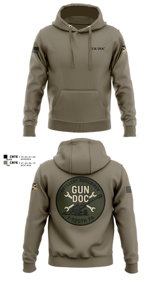 Hoodie, ARMT 1-320th Field Artillery, Army, Teamtime, Team time, sublimation, custom sports apparel, team uniforms, spirit wear, spiritwear, sports uniforms, custom shirts, team store, custom team store, fundraiser sports, apparel fundraiser