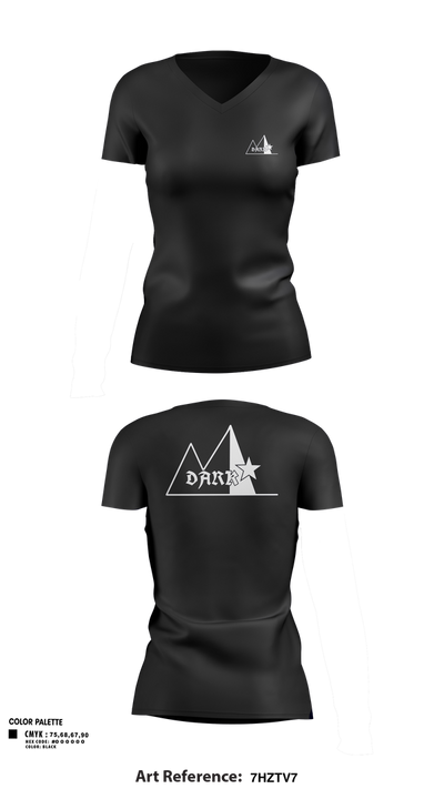 LARPstar 38068148 Women's Short Sleeve V-neck Shirt - 102