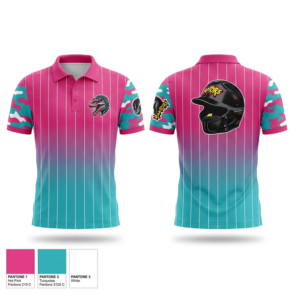 Short Sleeve Performance Polo, PyroRaptors, Baseball, Teamtime, Team time, sublimation, custom sports apparel, team uniforms, spirit wear, spiritwear, sports uniforms, custom shirts, team store, custom team store, fundraiser sports, apparel fundraiser