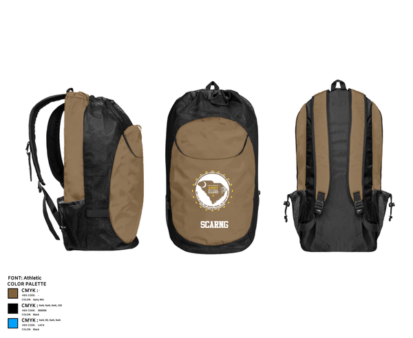 Gear Bag, Scarng, National Guard, Teamtime, Team time, sublimation, custom sports apparel, team uniforms, spirit wear, spiritwear, sports uniforms, custom shirts, team store, custom team store, fundraiser sports, apparel fundraiser