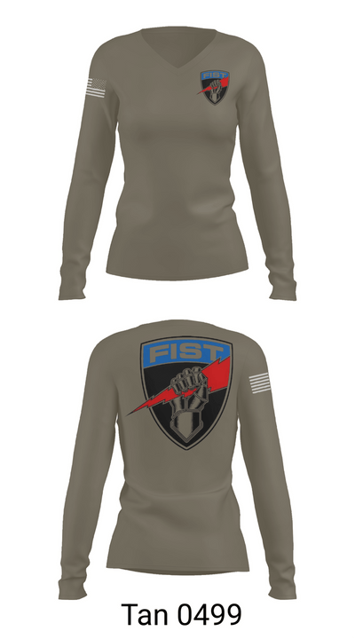 Det 4 29439115 Women's Long Sleeve V-neck Shirt - 73