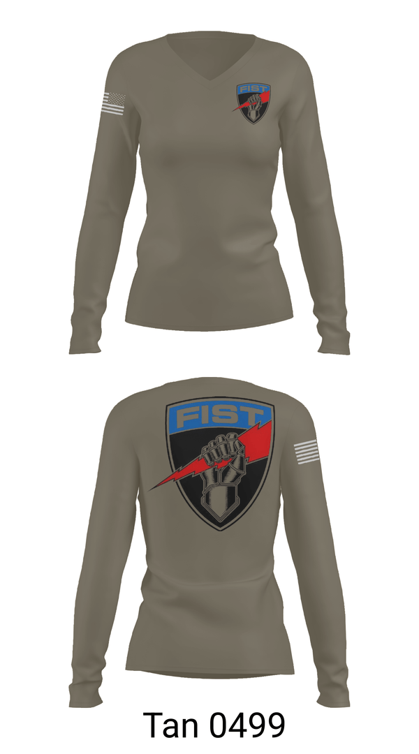 Womens Long Sleeve Vneck Shirt, Det 4, , Teamtime, Team time, sublimation, custom sports apparel, team uniforms, spirit wear, spiritwear, sports uniforms, custom shirts, team store, custom team store, fundraiser sports, apparel fundraiser