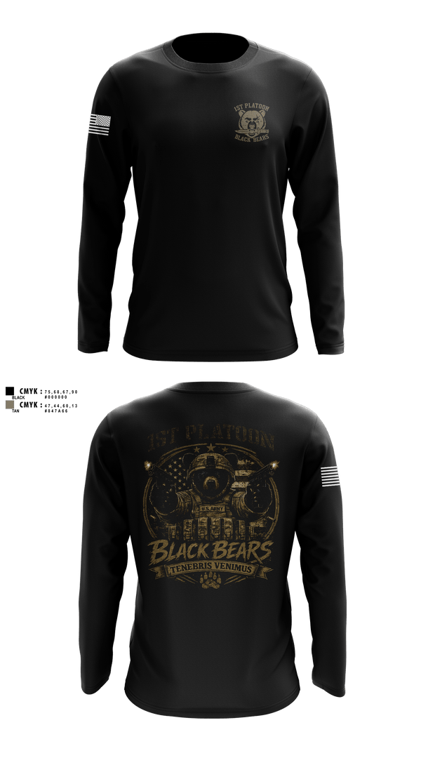 Long Sleeve Performance Shirt, 1ST PLT, 94MP, Army, Teamtime, Team time, sublimation, custom sports apparel, team uniforms, spirit wear, spiritwear, sports uniforms, custom shirts, team store, custom team store, fundraiser sports, apparel fundraiser