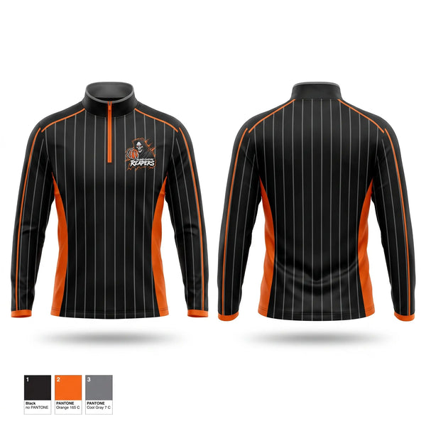 Quarter Zip Jacket, IE Reapers, Men's Basketball, Teamtime, Team time, sublimation, custom sports apparel, team uniforms, spirit wear, spiritwear, sports uniforms, custom shirts, team store, custom team store, fundraiser sports, apparel fundraiser