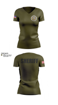 Costilla County Sheriff's Office Women's Short Sleeve V-neck Shirt - 12