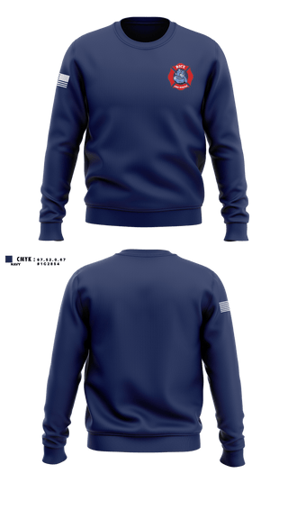 Crew Neck Sweatshirt, Rice Fire Dept, Fire Department, Teamtime, Team time, sublimation, custom sports apparel, team uniforms, spirit wear, spiritwear, sports uniforms, custom shirts, team store, custom team store, fundraiser sports, apparel fundraiser