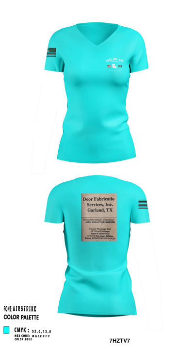 526th TFS 89868786 Women's Short Sleeve V-neck Shirt - 2